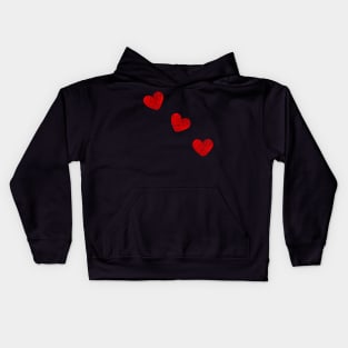 Red Hearts Kids Hoodie